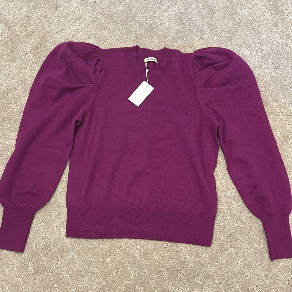 Ulla Johnson size Medium Marin Pullover color Hibiscus